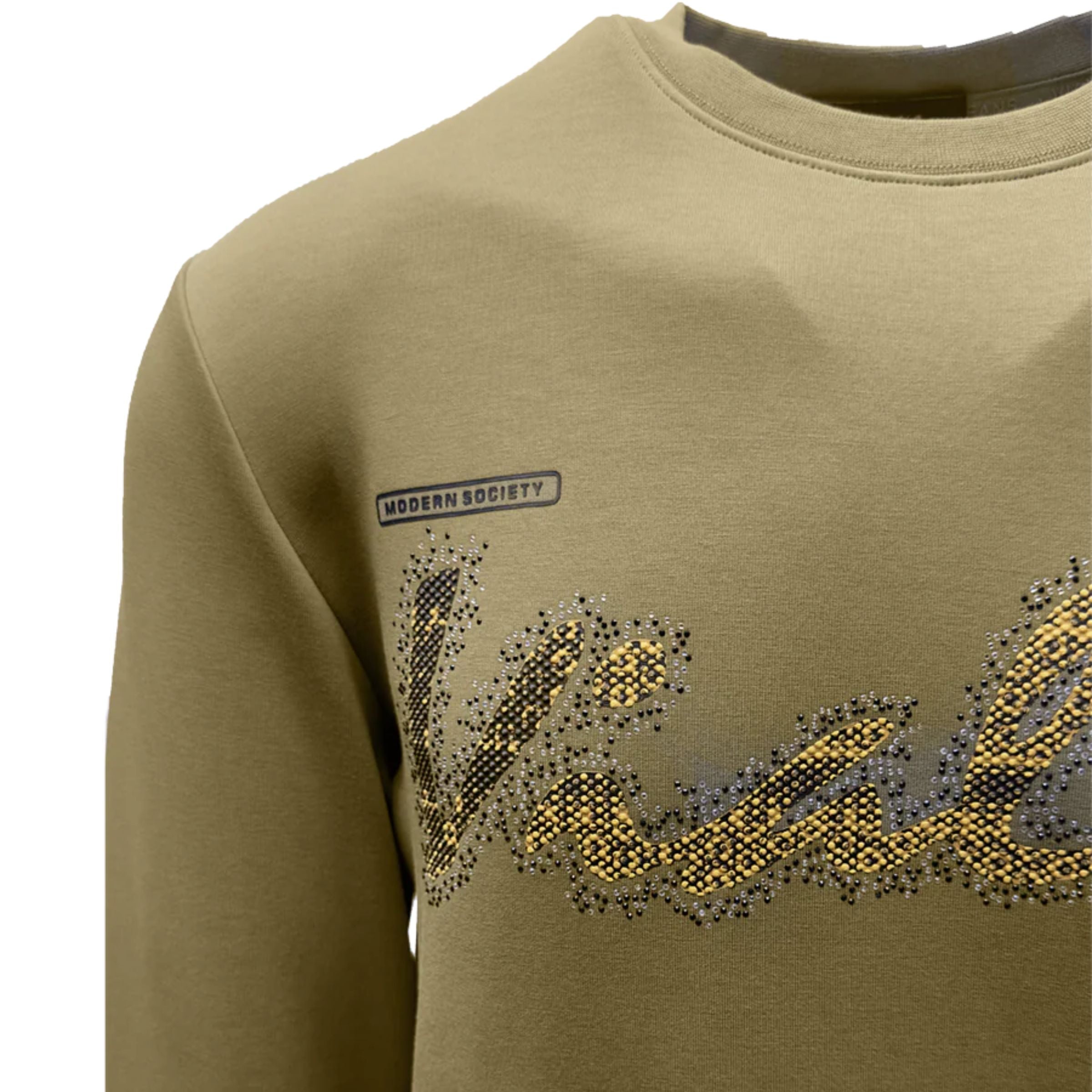 Vialli Sweater Sequenced Logo Beige